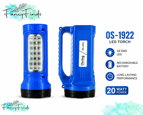 TheFancyFinds OS-1922 Rechargeable LED Emergency Torch Light