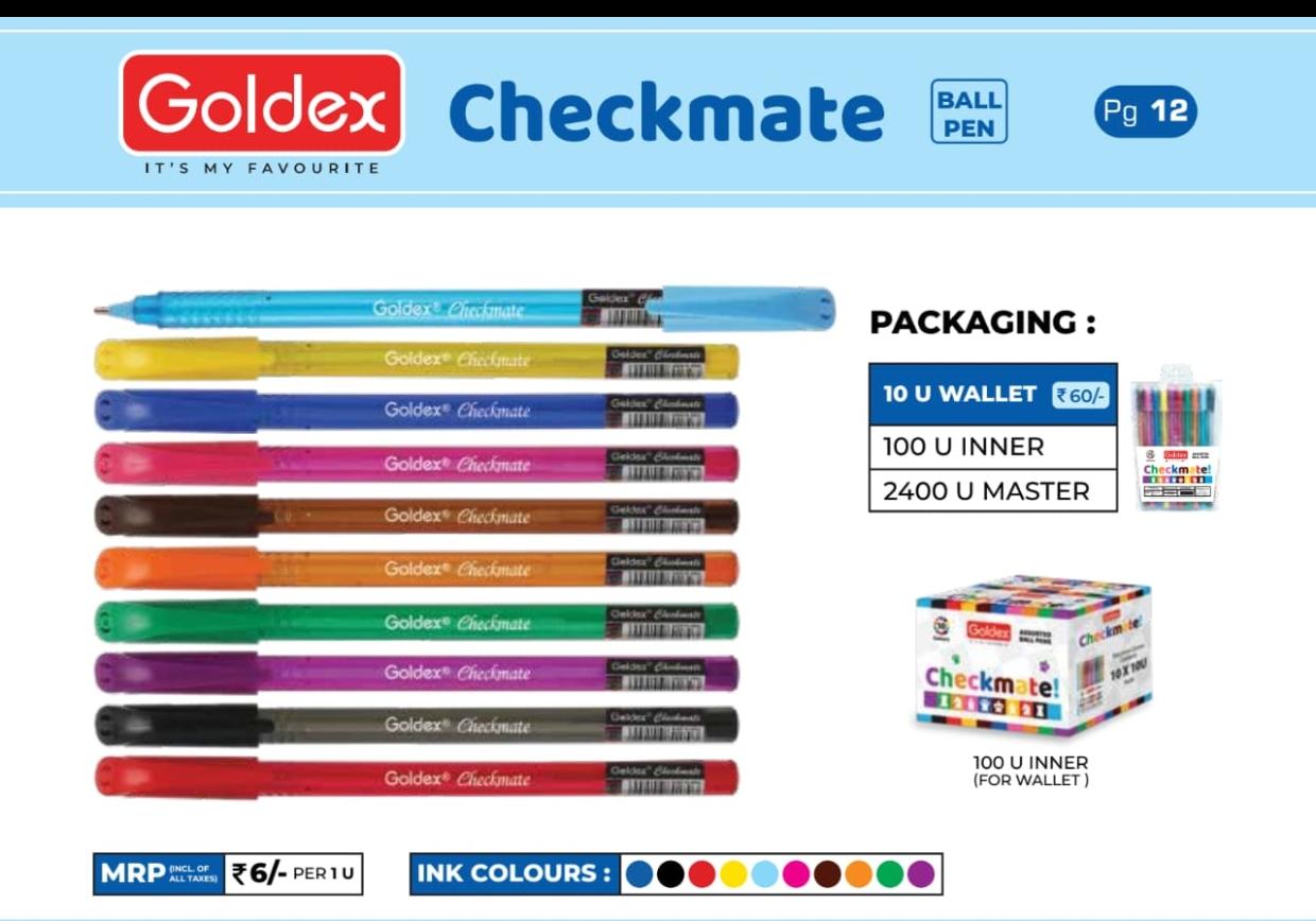 Goldex Checkmate ball pen