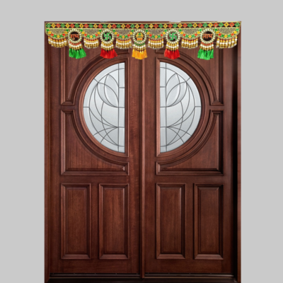 Fancy finds Taditional Art Handmade Big Door Bandarwal toran for Home Decor Hangings for DecorationToran for Main Big Door Size-49 Inch Multicolor