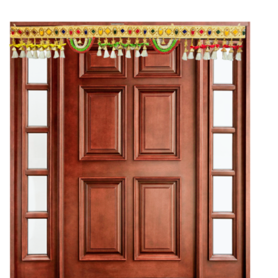 Fancy finds traditional Plastic Beads Handmade Bandarwal for Entrance Decor Toran/Wall Hanging for Home Decor,Multicolour(4ft)